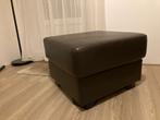 hocker echt leer - bruin, Ophalen, Leer, Zo goed als nieuw, 50 tot 75 cm