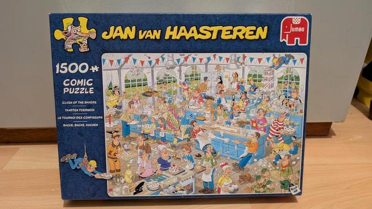 Jan van Haasteren - Taarten Toernooi 1500 stukjes, Hobby en Vrije tijd, Denksport en Puzzels, Gebruikt, Legpuzzel, Meer dan 1500 stukjes