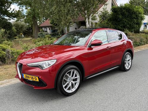 Alfa Romeo Stelvio 2.0 T AWD 280PK Pano•Leder•Trekhaak, Auto's, Alfa Romeo, Bedrijf, Te koop, Stelvio, 4x4, ABS, Achteruitrijcamera