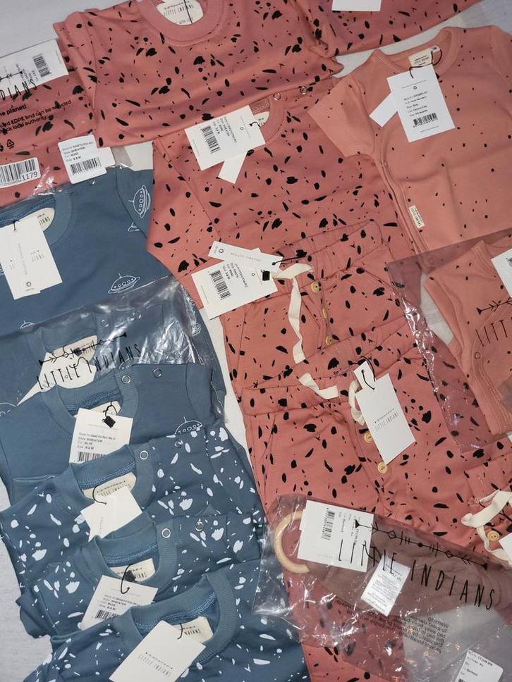 Restpartij nieuwe babykleding little indians, Kinderen en Baby's, Babykleding | Baby-kledingpakketten, Nieuw, Overige maten, Ophalen of Verzenden
