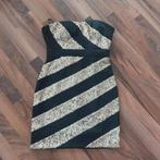 Zwarte/goudkleurige jurk van Eva & Lola, Maat L, Kleding | Dames, Maat 38/40 (M), Zwart, Ophalen of Verzenden, Zo goed als nieuw