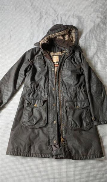 Fat Face waxjas wax coat parka dames 38/M Britse outdoorjas beschikbaar voor biedingen