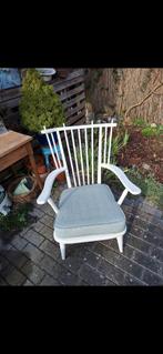 Vintage Fauteuil - Charmante Stoel!, Huis en Inrichting, Stoelen, Ophalen, Hout, Gebruikt, Wit