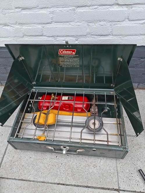 Coleman benzine kooktoestel, Caravans en Kamperen, Kampeeraccessoires, Gebruikt, Ophalen