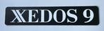 XEDOS 9 kentekenplaat - reclamebord 52x11 kunststof, Ophalen of Verzenden, Zo goed als nieuw, Auto's