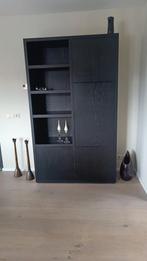 NIEUWSTAAT Opbergkast / Buffetkast Barcelona Zwart Eiken, Huis en Inrichting, Ophalen, 200 cm of meer, Zo goed als nieuw, Minder dan 150 cm