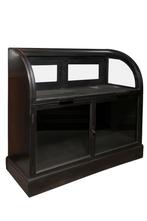 Toonbank Antiek - teakhout zwart, Gebruikt, Met deur(en), Ophalen of Verzenden, Minder dan 150 cm