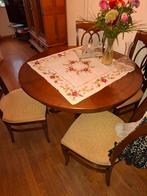 Eetkamertafel en 4 stoelen, Ophalen, Gebruikt, 50 tot 100 cm, Minder dan 50 cm