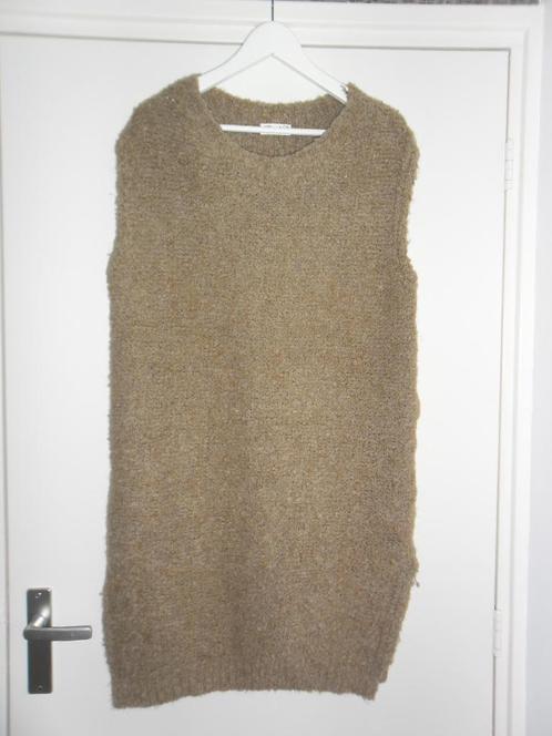 Transfer Beige Lange Spencer Maat 2 = Maat M, Kleding | Dames, Truien en Vesten, Zo goed als nieuw, Maat 38/40 (M), Beige, Verzenden
