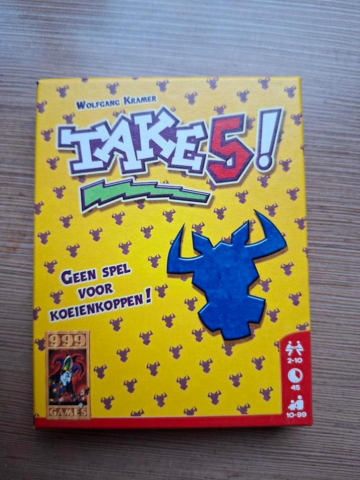 Take 5! - Kaartspel, Hobby en Vrije tijd, Gezelschapsspellen | Kaartspellen, Zo goed als nieuw, Drie of vier spelers, Vijf spelers of meer