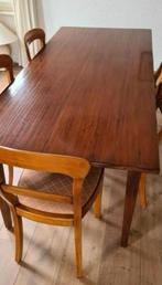 Kersenhouten Tafel 210x90  in Top Conditie + Stoelen!, Ophalen of Verzenden