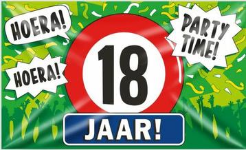 leuk setje versiering voor de 18e verjaardag, 18 jaar beschikbaar voor biedingen