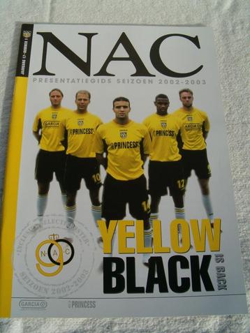 Presentatiegids NAC Breda 2002-2003 beschikbaar voor biedingen