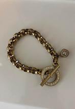 Gouden Jasseron Armband Qudo, Sieraden, Tassen en Uiterlijk, Ophalen of Verzenden, Zo goed als nieuw, Goud