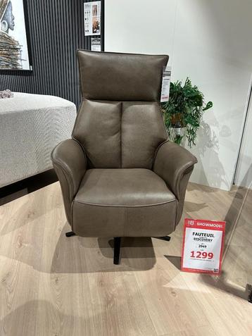 Relaxfauteuil Discovery met accu leer beschikbaar voor biedingen