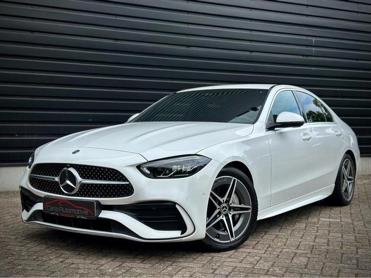 Mercedes-benz C-klasse 180 AMG Line BI-COLOR LEDER|SFEER|CAM, Auto's, Mercedes-Benz, Bedrijf, C-Klasse, ABS, Achteruitrijcamera