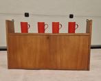 Vintage wand/hang/keuken kastje met klep, 84cm, Huis en Inrichting, Ophalen, Met klep(pen), ., 50 tot 100 cm