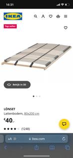 Ikea lattenbodems 80x200 2x, Huis en Inrichting, Slaapkamer | Matrassen en Bedbodems, Ophalen, Eenpersoons, Zo goed als nieuw