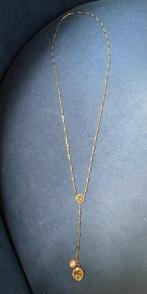 Goudkleurige ketting, Sieraden, Tassen en Uiterlijk, Kettingen, Ophalen, Zo goed als nieuw, Goud, Overige materialen