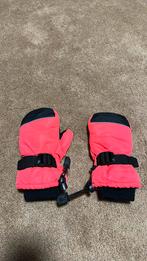 Kinder (ski) wanten roze met zwart mt 122/128, Meisje, Ophalen of Verzenden, Zo goed als nieuw, Handschoenen