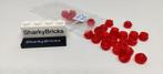 Lego 1x1 plate rond transparant rood per 25 stuks (Nieuw), Lego Systems A/S, Verzenden, Lego, Aastvej 1 7190 Billund Denemarken
