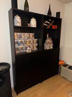 2x Billy boekenkast zwart/bruin, Huis en Inrichting, Ophalen, Kunststof, Gebruikt, 200 cm of meer