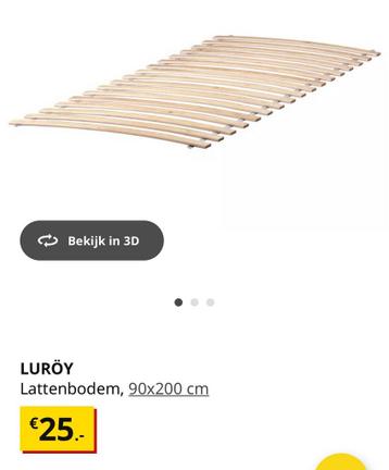 IKEA Neiden bed + Luröy lattenbodem - afbeelding 5