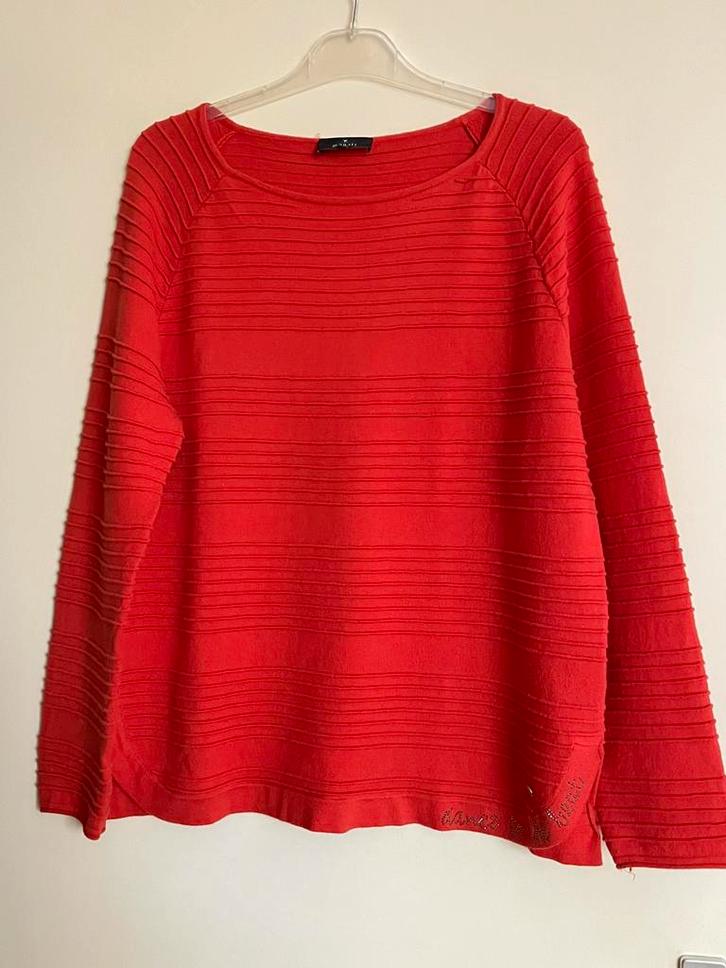 Trui van Monari maat 42, Kleding | Dames, Truien en Vesten, Gedragen, Maat 42/44 (L), Rood, Ophalen of Verzenden