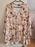Yesta blouse, xxl, creme/bruin, zo goed als nieuw, Ophalen of Verzenden, Zo goed als nieuw, Maat 46/48 (XL) of groter, Bruin