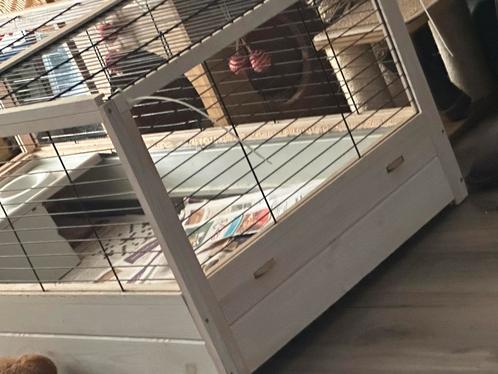 Cavia / konijnen houten binnen kooi Ferplast, Dieren en Toebehoren, Knaagdieren en Konijnen | Hokken en Kooien, Zo goed als nieuw