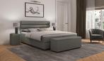 Boxspring Austin  Nederlandse Fabricaat  Snel Geleverd ACTIE, 100 cm, Crème, Verzenden, 200 cm