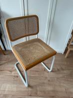 Vintage Cesca stoel | Marcel Breuer | Made in Italy, Huis en Inrichting, Stoelen, Riet of Rotan, Wit, Zo goed als nieuw, Eén