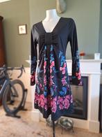 K-design K design zwart blauw roze jurk XL gratis verz, K-design, Verzenden, Zwart, Maat 46/48 (XL) of groter
