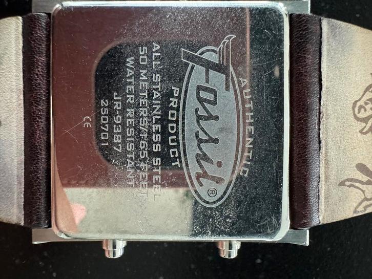 Fossil Horloge Analoog + Digitaal, Sieraden, Tassen en Uiterlijk, Horloges | Dames, Gebruikt, Polshorloge, Overige merken, Staal