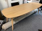 Tafel 260x100 deens ovaal blank eiken model elijah, Ophalen, 100 tot 150 cm, Eikenhout, Vijf personen of meer