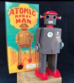 Grote Atomic robot van blik in doos nieuw staat, Antiek en Kunst, Antiek | Speelgoed, Ophalen of Verzenden