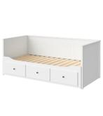 Ikea hemnes bedbank 3 lades wit 80x200 cm, Ophalen of Verzenden