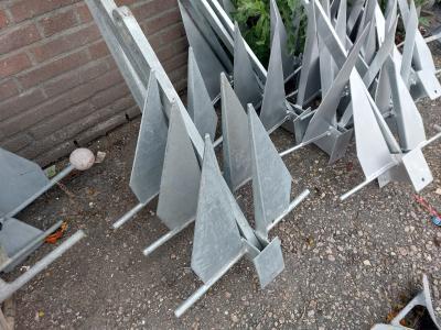 Danforth anker 18 kilo gegalvaniseerd, Watersport en Boten, Bootonderdelen, Gebruikt