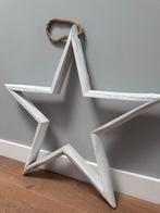 Houten Ster Whitewash - Kerstdecoratie 65cm, Ophalen of Verzenden, Zo goed als nieuw