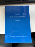 Finance Tekst- en Opgavenboek Vierde druk 2020, Boeken, Studieboeken en Cursussen, Diverse auteurs, Ophalen of Verzenden, Gamma