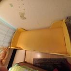 Kinderbed, incl. 2 matrassen ! Grenenhout geel geverfd, Ophalen, Gebruikt, Eenpersoons, 190 cm of minder