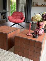 Handgemaakte bijzettafel, Huis en Inrichting, Tafels | Bijzettafels, Overige materialen, Minder dan 55 cm, Nieuw, Modern