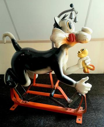 Sylvester & Tweety - Houten Draaimolen Figuur (Kindt Kermis) beschikbaar voor biedingen
