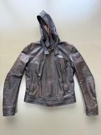 Vera Pelle Italy lederen Jack met capuchon maat 44, Kleding | Dames, Jassen | Zomer, Bruin, Maat 42/44 (L), Ophalen of Verzenden