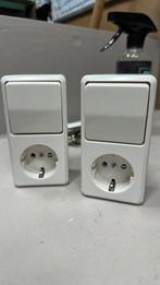 Stopcontact wisselschakelaar combinatie NIEUW, Doe-het-zelf en Verbouw, Elektra en Kabels, Ophalen of Verzenden, Nieuw, Stopcontact
