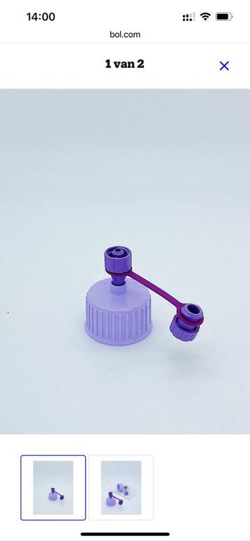 Nutricair enfit verbindingsadapter / connector 4 stuks beschikbaar voor biedingen