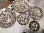 Castles serie borden bruin 1xronde serverschaal, 29cm,15euro, Ophalen of Verzenden, Zo goed als nieuw, Bord(en), Overige stijlen
