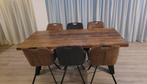6 Eetkamerstoelen Jesse, Huis en Inrichting, Stoelen, Ophalen, Overige materialen, Gebruikt, Bruin