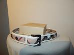 Burberry riem ruit met wit lak leer hardware ogen In doos