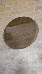 Ronde glasplaat van rookglas, Huis en Inrichting, Tafels | Salontafels, Ophalen, 50 tot 100 cm, Rond, 50 tot 100 cm